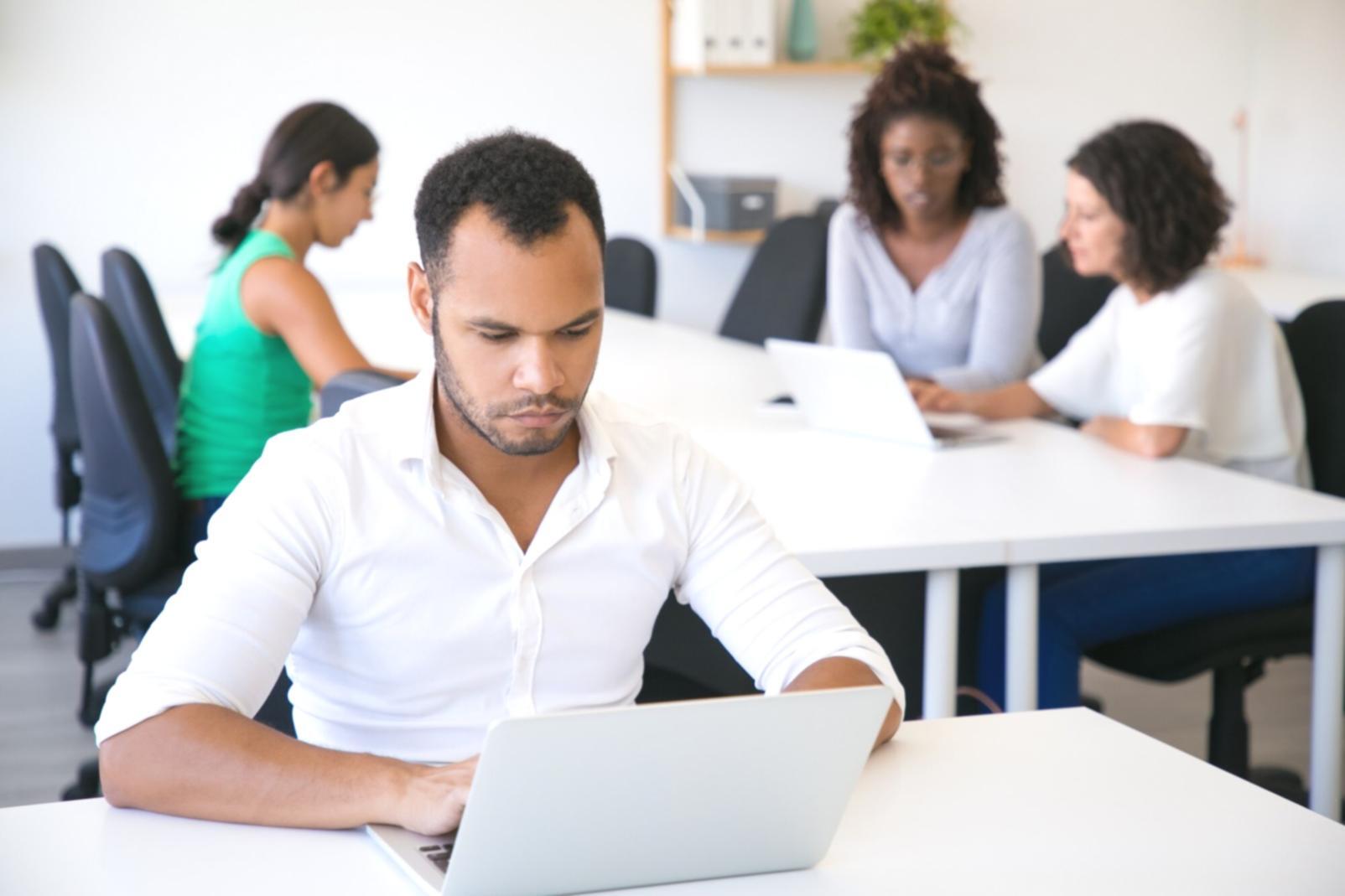 Modern cybersecurity operations center showing threat monitoring and response workflows